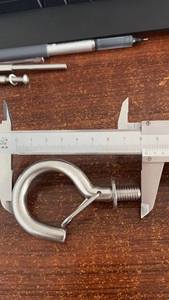 Hot bán <span class=keywords><strong>SUS304</strong></span> Threaded <span class=keywords><strong>Hook</strong></span> nâng Bolt Snap mùa xuân và tường móc vít với khóa an toàn - Product Image 3