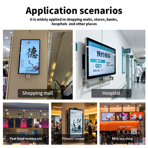 Pantalla <span class=keywords><strong>Digital</strong></span> LCD de 27 Pulgadas para Montaje en Pared Interior, Sin Función Táctil, Animación para Ascensores, Oficinas, Vestíbulos, Salas de Exposiciones, Supermercados - Product Image 2