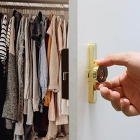Meilleur cadenas intelligent robuste pour la maison Serrure d'armoire en bois sans clé Empreinte digitale WiFi App Réseau étanche Carte mémoire Options de stockage