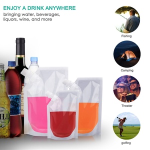 Bico para saco de licor transparente, preço competitivo, viagem, bebidas, álcool, líquido, embalagem de licor, bico - Product Image 6