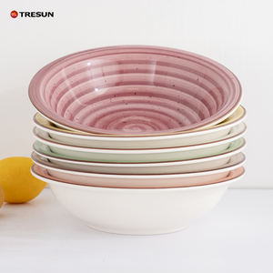 Lot de 6 gros bols à pâtes en grès à petit prix allant au <span class=keywords><strong>lave</strong></span>-<span class=keywords><strong>vaisselle</strong></span> et au micro-ondes pour la cuisine - Product Image 3