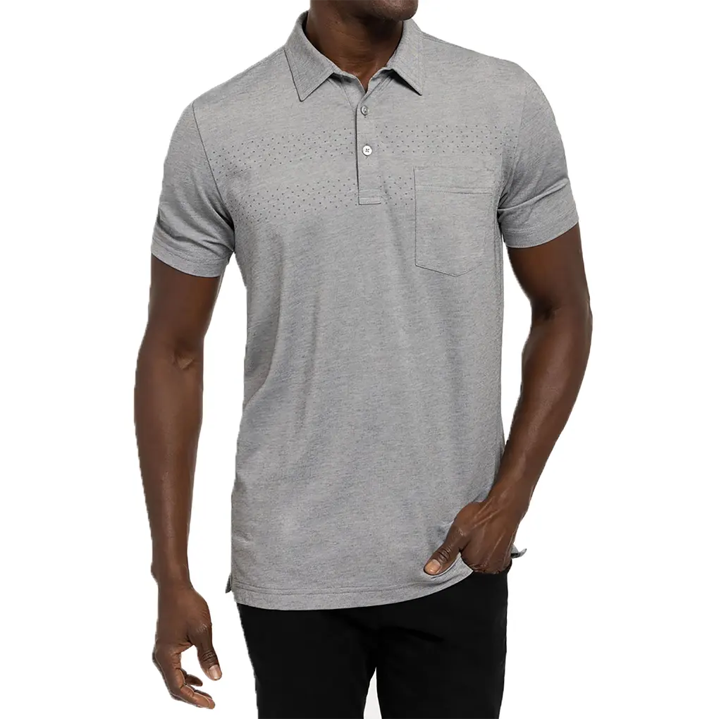 Camiseta de tenis de Golf de manga corta, Polo de alto rendimiento con logotipo bordado personalizado, uniforme absorbente de humedad, OEM