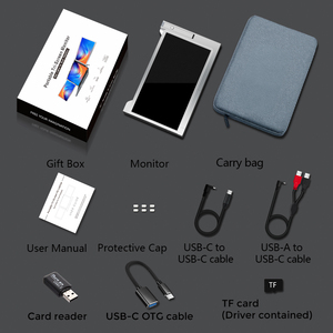 14 inch FHD Màn hình kép Extender <span class=keywords><strong>LCD</strong></span> Monitor xách tay có thể gập lại IPS máy tính hiển thị thông minh chơi game ba màn hình máy tính xách tay màn hình - Product Image 6