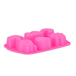 Mingxin Silicone Cake Mold 6 Cavities Different Shapes Heat Resistant Oven Safe For Baking - Product Image 3