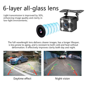 Cámara para coche AHD1080p CVBS, cámara impermeable para coche, visión nocturna, ángulo <span class=keywords><strong>de</strong></span> visión amplio, cámara <span class=keywords><strong>de</strong></span> seguridad para conducción, Universal para coches domésticos - Product Image 3