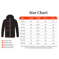 Veste chauffante d'hiver rechargeable avec logo personnalisé pour hommes et femmes, 23 zones de chauffage, coupe-vent, sweat-shirt chaud