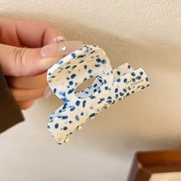 Pinces à cheveux géométriques en acétate de style français de 8 cm pour femmes, accessoires pour tresses, demi-tresses et queues de cheval hautes