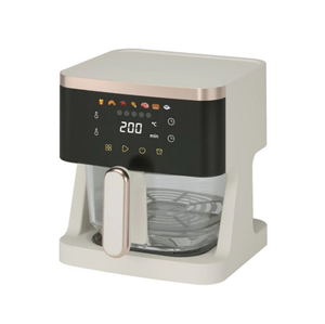 Friteuse à air en verre antiadhésive populaire Friteuse à air professionnelle multifonctionnelle Friteuses à air chaud numériques 4.5L avec aspect blanc - Product Image 1