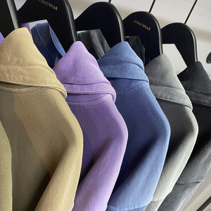 เสื้อฮู้ดดี้สไตล์สตรีทแวร์ H5531 ขายส่ง แบบสั่งทำพิเศษ ผ้าคอตตอน 100% หนัก 380 กรัม ซักย้อมสีแบบแอซิดวอช ทรงโอเวอร์ไซส์ สำหรับผู้ชาย - Product Image 6