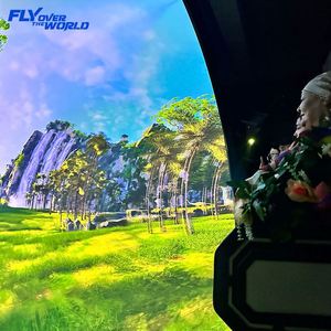 Dôme de cinéma volant 360° personnalisé, 8 à 32 places, équipement d'amusement commercial avec projecteur, breveté - Product Image 3