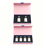 Boîtes rigides en carton personnalisées avec logo pour flacons de peptides cosmétiques, fermeture magnétique, gaufrage, doublure en éponge, emballage papier en lot de 2 ou 4