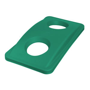 Tapa de cubierta delgada con salida para botella, verde - Product Image 1