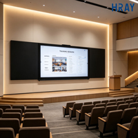Tableau d'affichage interactif HRAY 86 pouces avec processeur Cortex A55, GPU Mali G52, écran 4K HDR pour l'école primaire et secondaire, OEM/ODM, vente en gros