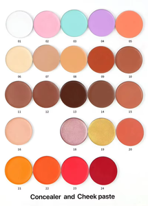 Palette de fards à joues, de bronzants et d'enlumineurs vegan en marque blanche, palettes de fards à joues en marque blanche - Product Image 6