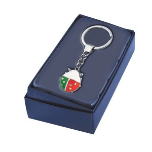 Llavero de metal con diseño de mariquita italiana, colgante colorido, amuleto de regalo - Product Image 3