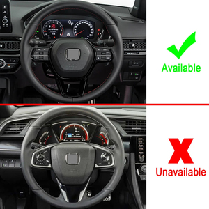 สำหรับ <span class=keywords><strong>Honda</strong></span> <span class=keywords><strong>Civic</strong></span> 11TH Gen Sport <span class=keywords><strong>E</strong></span>: <span class=keywords><strong>HEV</strong></span> <span class=keywords><strong>RS</strong></span> 2022 2023อุปกรณ์เสริมสำหรับพวงมาลัยรถยนต์ - Product Image 6