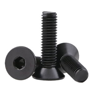 M8 M10 DIN7991 Black 304 Stainless Steel Socket <b>Flat</b> Head Allen Bolt Hex Countersunk Head <b>Screws</b> - Product Image 1