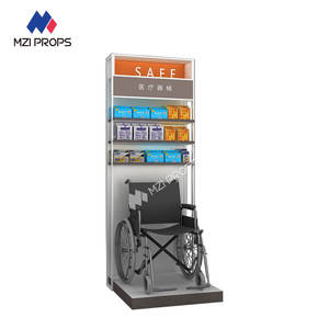 Étagère en gros de magasin de médecine d'usine de meubles d'affichage de magasin de pharmacie de QMuS-<span class=keywords><strong>QB</strong></span>-05 pour le support d'affichage de la meilleure qualité - Product Image 1