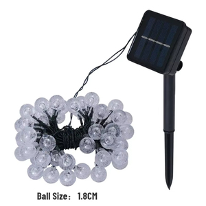 IP65 impermeable 20/100 <span class=keywords><strong>LED</strong></span> <span class=keywords><strong>Solar</strong></span> cadena lámparas de hadas guirnaldas de jardín para decoración de Navidad al aire libre 5M y 12M de longitud - Product Image 1