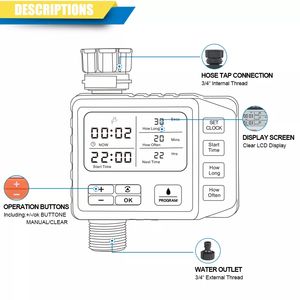 Controlador automático de <span class=keywords><strong>riego</strong></span> de temporizador de agua de <span class=keywords><strong>jardín</strong></span> de plástico para uso en exteriores de césped doméstico - Product Image 4