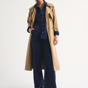 Chemise en jean délavé coloré coupe classique pour femme, chemisier décontracté à manches longues boutonné avec poche poitrine, style vintage toutes saisons - Product Image 2