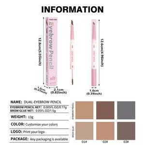 Lápiz de Cejas 2 en 1 de Doble Punta con Tinte en Gel, Resistente al Agua y de Larga Duración, con Logotipo Personalizado y Marca Privada - Product Image 6