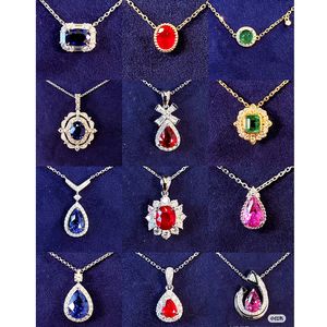 Collar poendents plata esterlina perla plata 925 cuenca tubo plata esterlina 18K cadena collar Tailandia plata pura 925 - Product Image 1