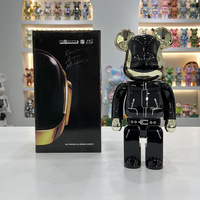 Mainan Bearbrick 28cm 400% Punk Bear brick 400% Figur Bearbricks Model Ornamen