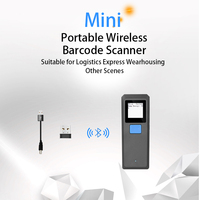 Lector de Códigos de Barras Portátil Temu 1D 2D QR, Mini Escáner de Códigos de Barras para Tabletas Android, Sistemas POS, Escáner Inalámbrico BT