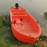 Bateau de pêche gonflable en polyéthylène, stable, double couche, en caoutchouc épaissi, capacité 5 personnes