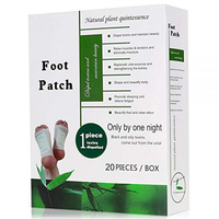 Coussinets pour pieds détoxifiants Patch pour pieds détox Vinaigre de bambou naturel pur et poudre de gingembre Coussinets adhésifs pour pieds pour le soulagement de la douleur et du stress