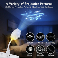 Projecteur d'étoiles Galaxy à commande tactile, veilleuse d'ambiance, nébuleuse, atmosphère, projection de la Voie lactée, lampe LED à intensité variable pour la maison et la chambre