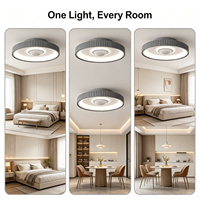 Ventilateur de plafond silencieux sans pales Yeyun, sans pales apparentes, ventilateur lumineux familial sécurisé