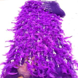 Qualité Nude <span class=keywords><strong>Plume</strong></span> De Mariage Dentelle Tissu <span class=keywords><strong>Paris</strong></span> Fantaisie Paillettes Maille Avec <span class=keywords><strong>Plume</strong></span> Net Dentelle Tissu - Product Image 3