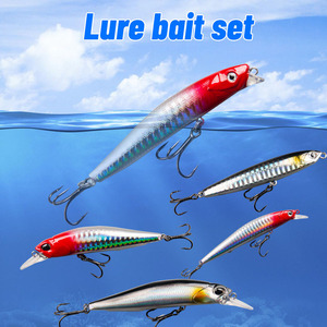 Kit de Señuelos Minolta Bait Silverfish para Pesca en Agua Media, 5 Piezas, para Pesca de Lubina - Product Image 2