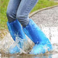 Couvre-bottes de pluie jetables en PE épaissi, imperméables, pour le camping et les activités de plein air