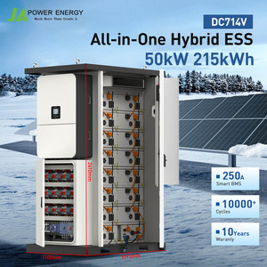 Inversor Híbrido Deye, Sistema de Almacenamiento de Energía Comercial JApower <span class=keywords><strong>50kW</strong></span> 215kWh, Refrigerado por Aire, Todo en Uno, para Exteriores, LiFePO4, IP55, Trifásico - Product Image 1