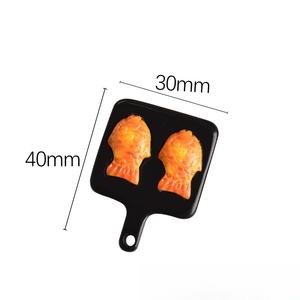 Nouvelle annonce mignon Mini poisson plateau de cuisson résine moules cheveux ornements téléphone accessoires pour la décoration - Product Image 6