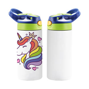 En Stock en España: Vaso Térmico de Acero Inoxidable 304 de 500 ml con Tapa y Pajita, Botella de Agua Deportiva Colorida a Prueba de Fugas - Product Image 2