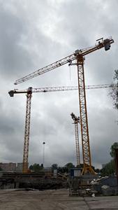 <span class=keywords><strong>Grue</strong></span> à tour de construction 8T sans cabine à plateau plat, PLC, nouvelle, avec système d'escalade interne, moteur électrique chinois, interrupteur de fin de course, vérin de levage et télécommande - Product Image 2