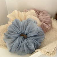 Élastique à cheveux plissé minimaliste, design éthéré pour le printemps et l'été, style influenceur, bande pour queue de cheval, élastique pour cheveux pour femme