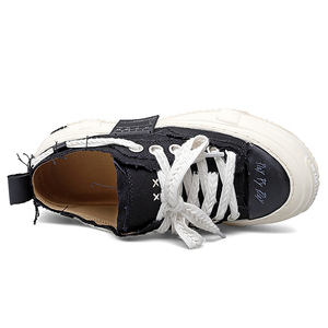 Wholesale Custom Lace up Rubber <b>Sole</b> Black Vulcanized Blank Casual Fashion Low Top Men <b>Trainer</b> Sneaker Tennis Sport Canvas Shoes - Product Image 6