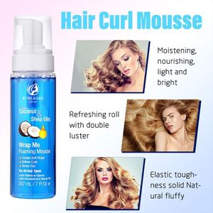 Kiểm soát tạo kiểu tóc bọt mạnh mẽ giữ xoăn tóc giả Mousse tạo kiểu tóc dừa và Shea dầu tóc mousse cho lọn tóc và sóng - Product Image 2