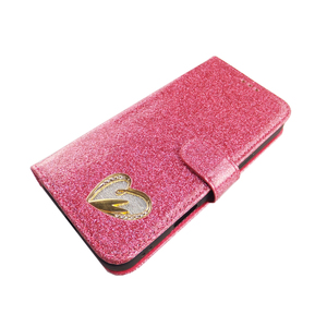 Custodia a Portafoglio Rosa <span class=keywords><strong>con</strong></span> Luci Lampeggianti per Donna, in Pelle PU, <span class=keywords><strong>con</strong></span> Motivo a Cuore e Slot per Carte, per <span class=keywords><strong>iPhone</strong></span> 16 - Product Image 2