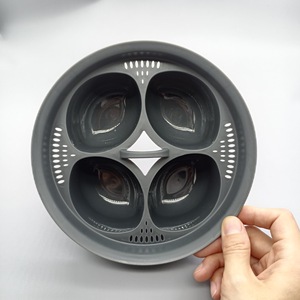 Plateau de cuisson à la vapeur pour œufs en plastique portable manuel 4 tasses, compatible avec Thermomix TM5/<span class=keywords><strong>TM6</strong></span>, moule multifonctionnel pour œufs - Product Image 5