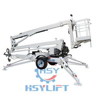 Elektrische <span class=keywords><strong>Boom</strong></span> <span class=keywords><strong>Lift</strong></span> Sleepbaar Articulerend Man <span class=keywords><strong>Lift</strong></span> Werkplatform Met 360 Graden Rotatie - Product Image 5