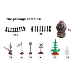 <span class=keywords><strong>Train</strong></span> à vapeur télécommandé 2.4GHz, jouet de voie de fente de <span class=keywords><strong>Train</strong></span> à vapeur classique pour enfants - Product Image 2