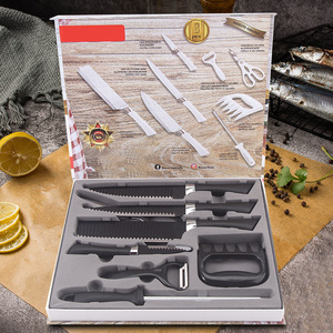 Ensemble de 8 couteaux Bear Claw en acier inoxydable avec éplucheur et ciseaux pour la cuisine et les cadeaux - Product Image 1