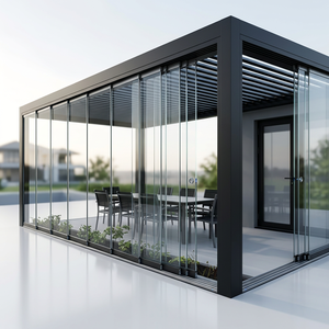 HENLIXO Pergola in Alluminio Verniciato a Polvere Retrattile <span class=keywords><strong>di</strong></span> Alta Qualità, Personalizzabile, Facile da Montare, Sistema Completo per Giardinaggio - Product Image 5