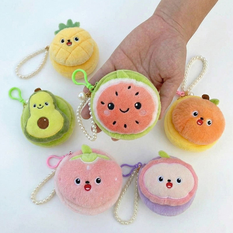 Porte-clés en peluche avec porte-monnaie - 09